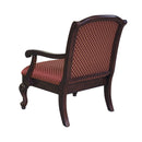 Santiago - Magenta Arm Chair In Jacquard Fabric - Red