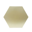 Modern Hexagon Side Table With Knockout Pit Texture - Gold