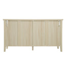 Rattan 4 Door Cabinet, Suitable For Bedroom - Natural