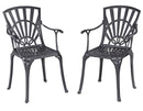 Grenada - 5 Piece Metal Outdoor Dining Set - Gray - 29"