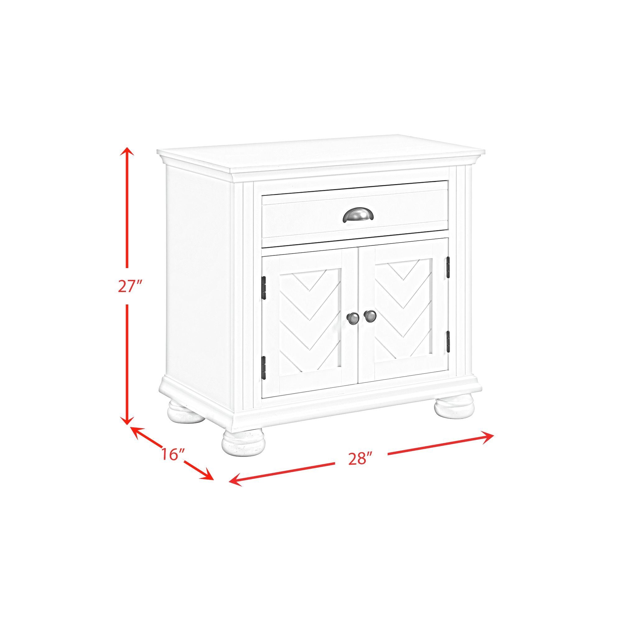 Kona - 1-Drawer Nightstand - Atlantic Fine Furniture Melbourne FL