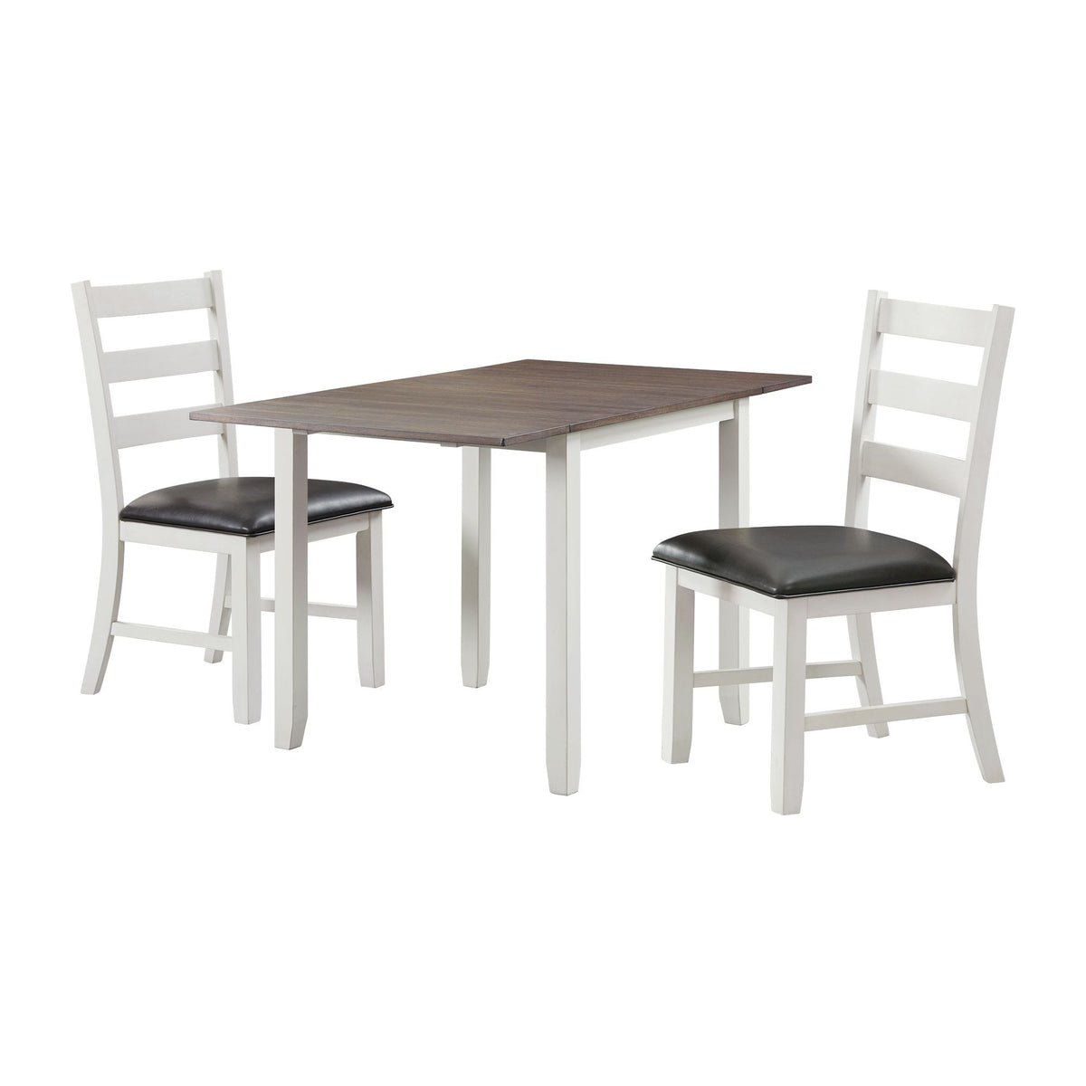 Martin Drop Leaf Dining Set in Dark Brown by Elements International, view 2