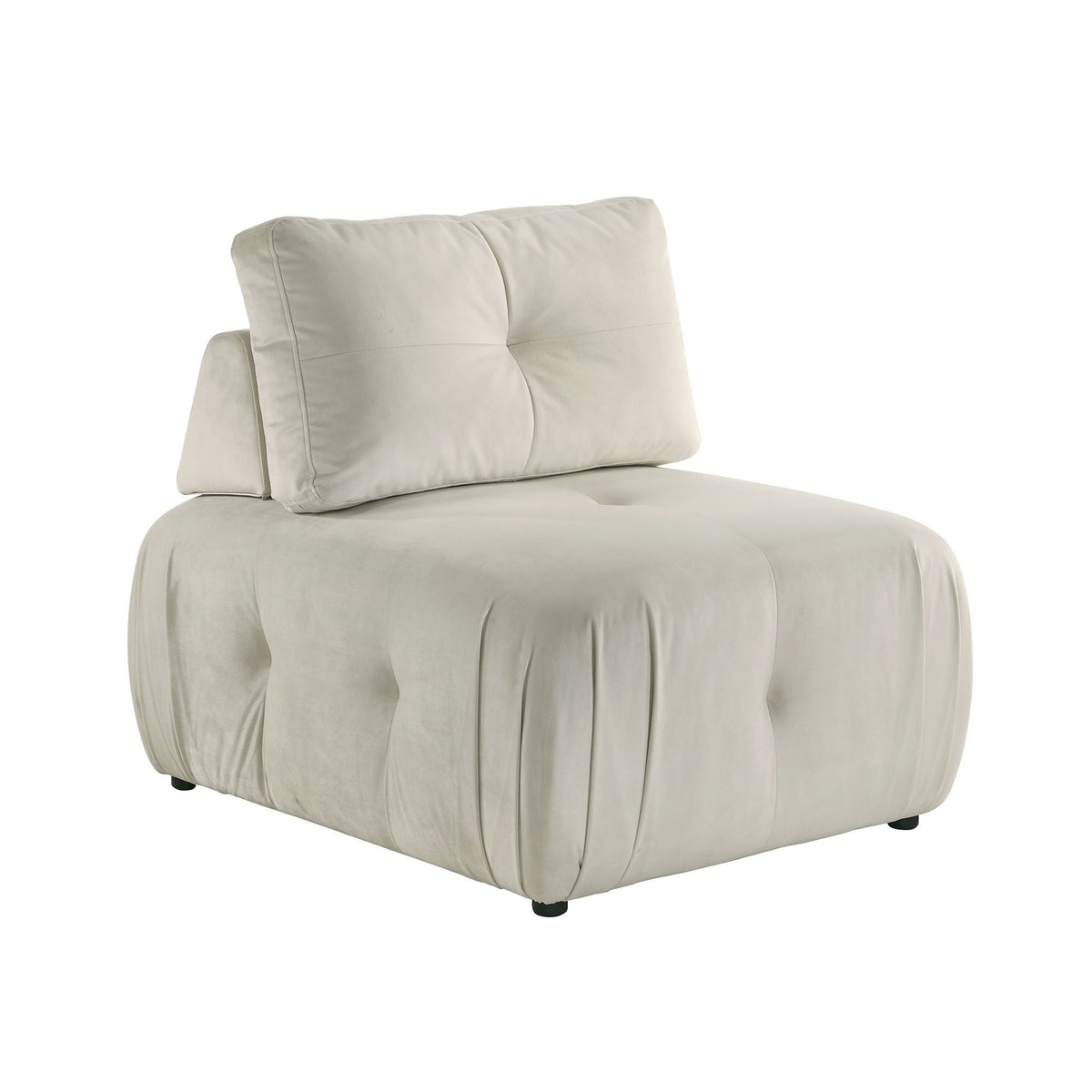 Nahla Modular Chair in Beige by Elements International, view 2