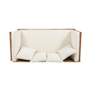 Outdoor Acacia Wood Expandable Daybed With Cushions