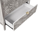 3 Drawer Cabinet, American Furniture, Suitable For Bedroom, Living Room - Light Gray