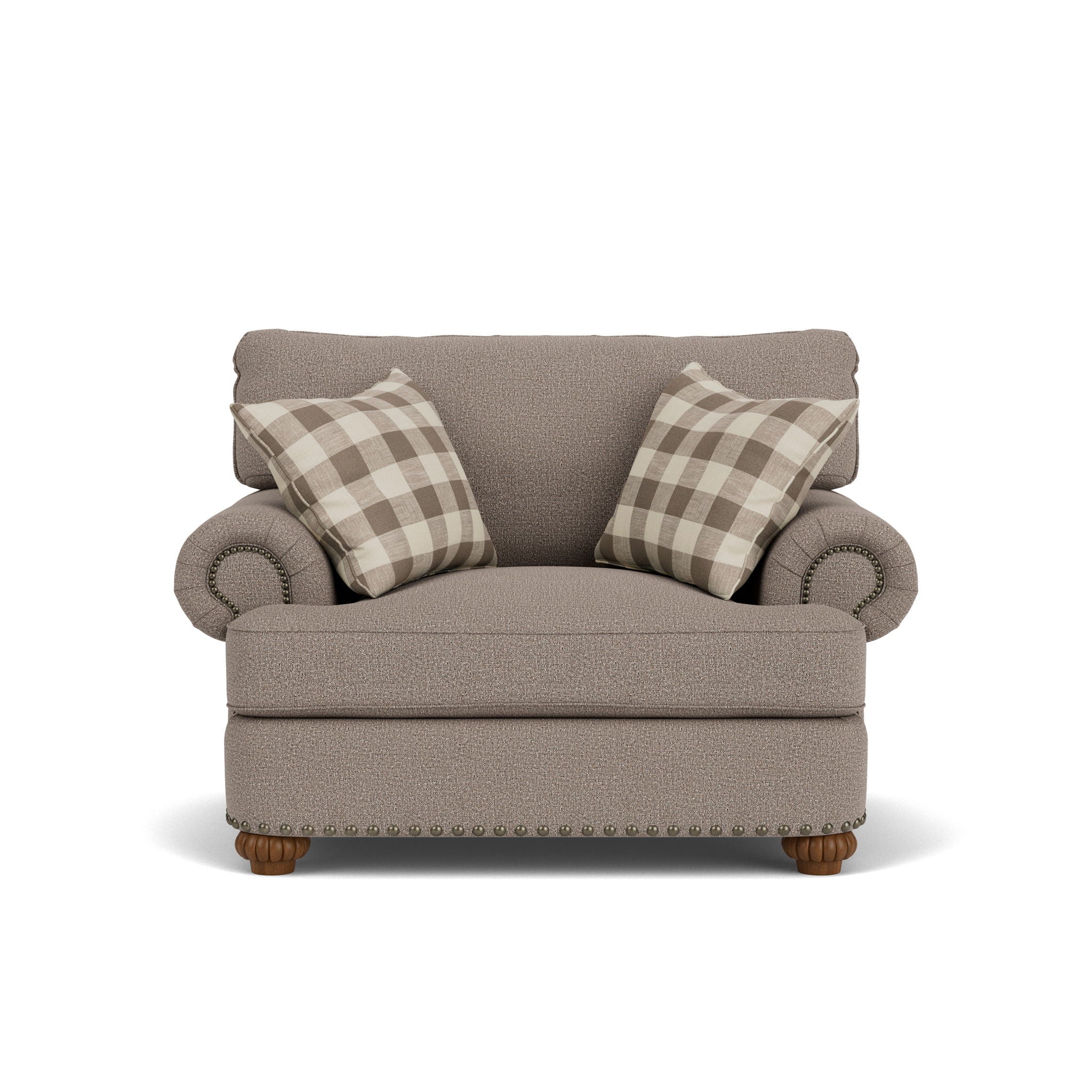 Patterson - Fabric Chair, Nailhead Trim