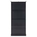 Freestanding Tall Bathroom Cabinet With Adjustable Shelves, Drawers, Soft Close Glass Doors