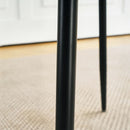 Modern Upholstered Dining Chair With Metal Legs