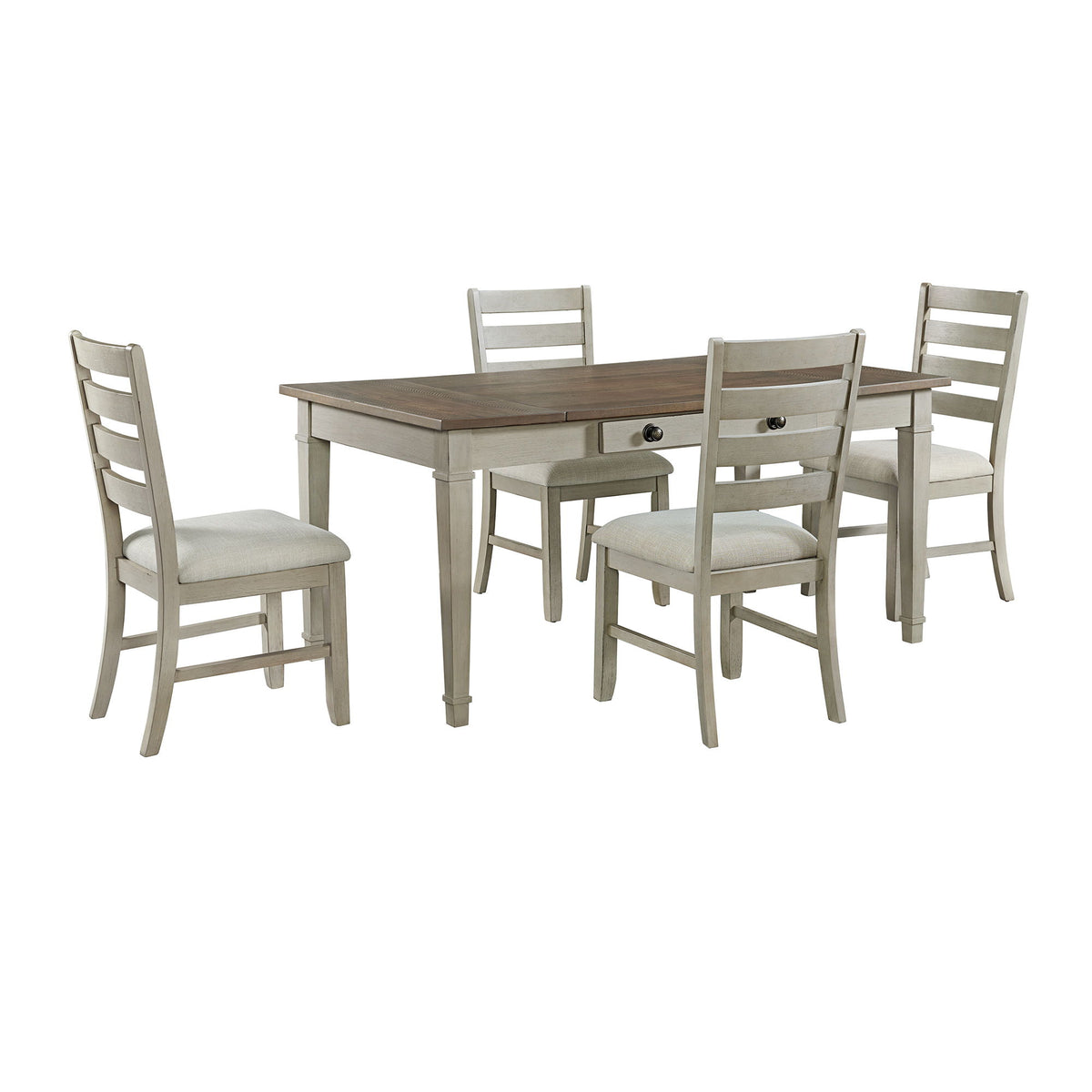 Farmington Standard Height Dining Set in Gray by Elements International