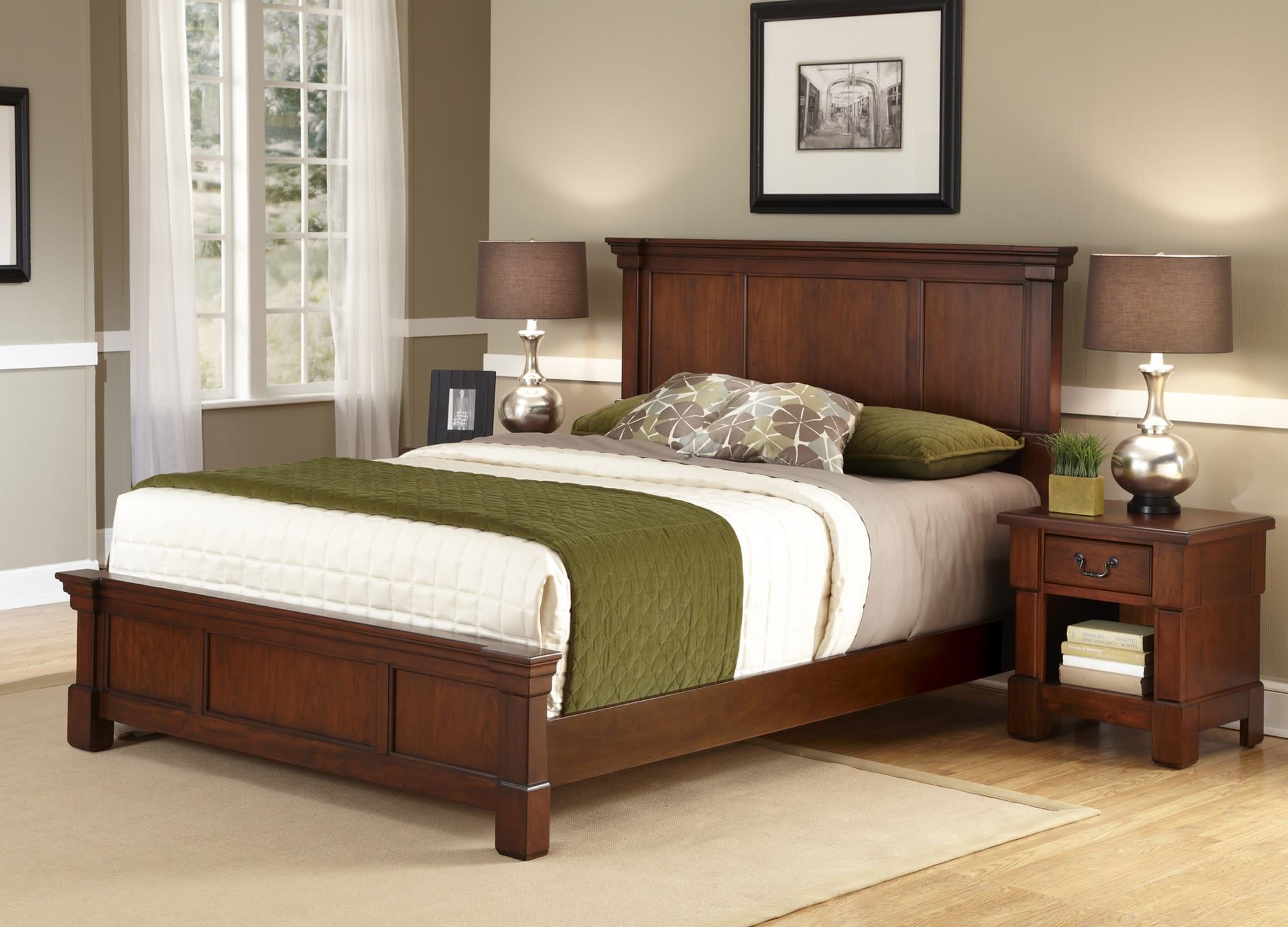 Aspen - Bed And Nightstand