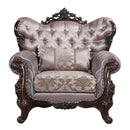 Benbek - Chair With Pillow - Fabric & Antique Oak