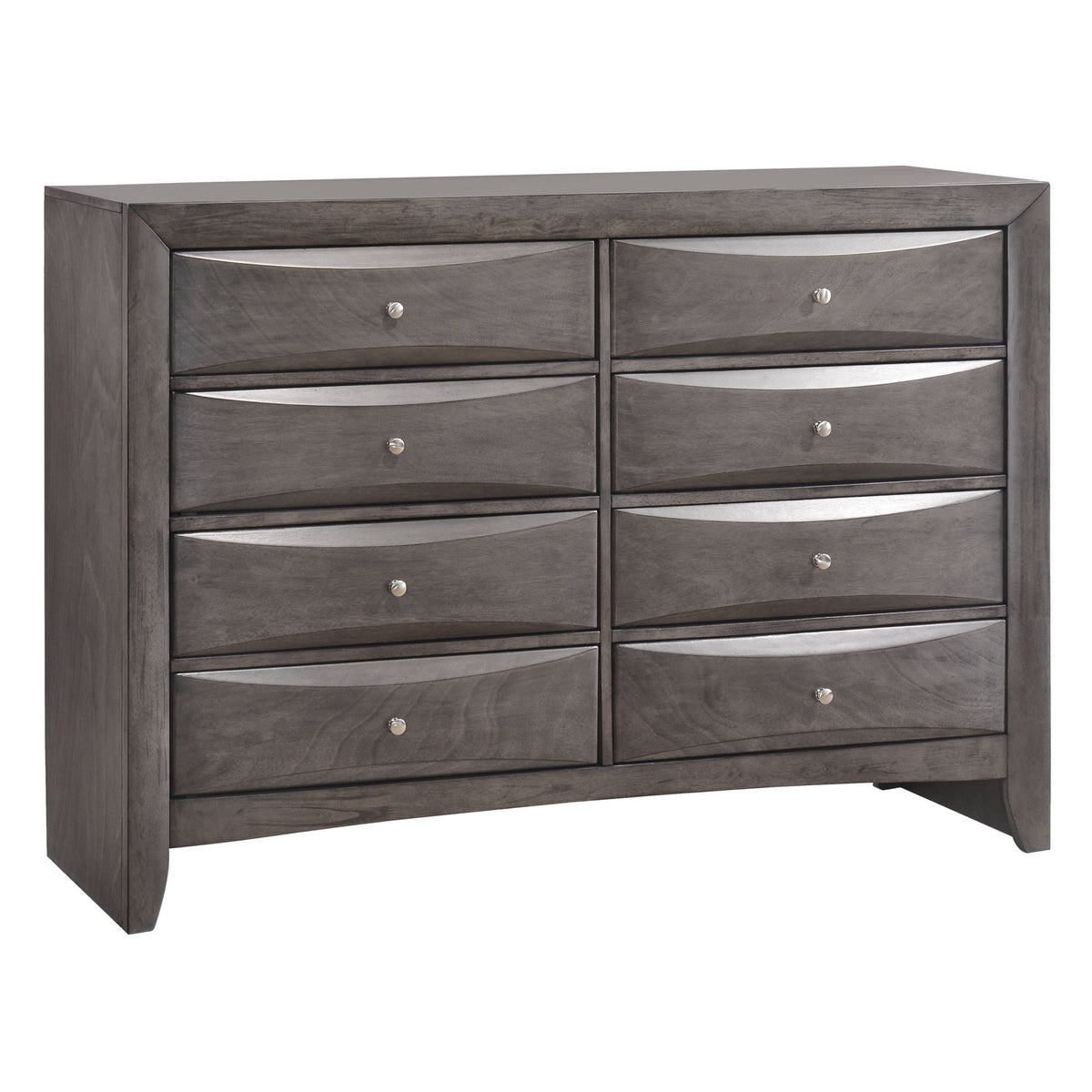 Emily Bedroom Dresser in Dark Gray by Elements International, view 2