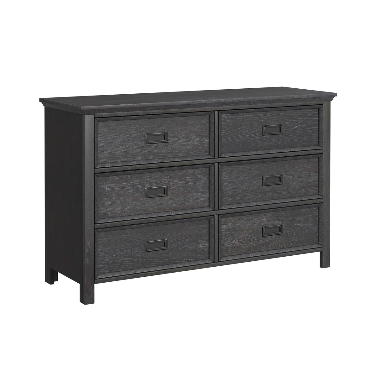 Hampton Kids 6-Drawer Dresser in Black by Elements International, view 2