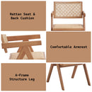 Valentina - 6 Piece Patio Furniture Set - Rattan / Natural