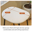 Modern Bar Stools Comfortable & Stylish, Soft Fabric Upholstered, Backless (Set of 2)