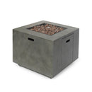 Outdoor Patio Gas Burning Fire Pit Table 50,000 Btu, Square
