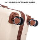 3 Pieces Set 20" / 24" / 28" Spinner Wheel Luggage With Combination Lock