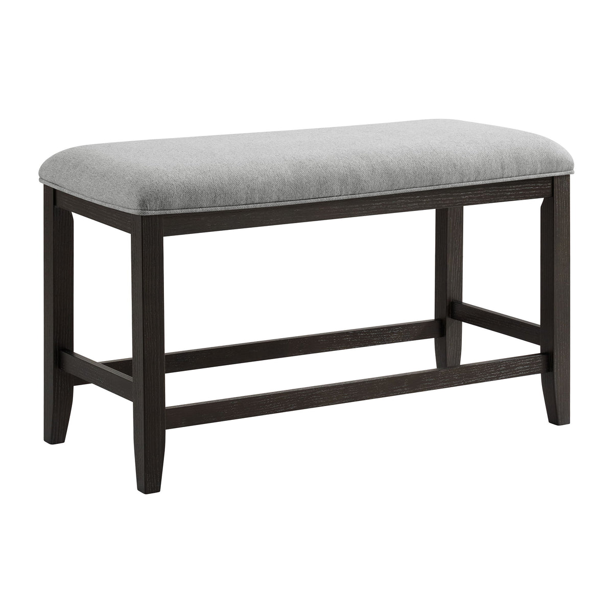 Elodie Fabric Counter Bench in Charcoal / Gray by Elements International