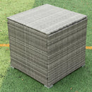 4 Piece Patio Sectional Wicker Rattan Outdoor Furniture Sofa Set With Storage Box