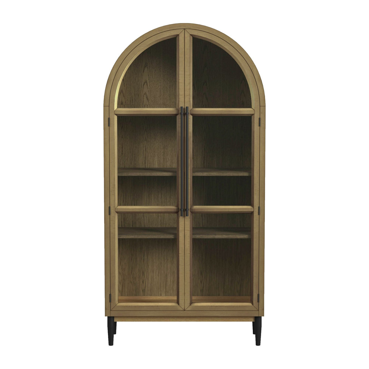 Orion Bookcase in Oak by Elements International, view 3