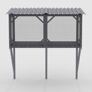 Premium Cat Window Box With Bug Proof Net For Large Indoor Cats Spruce Wood & Polyester - Antique Gray