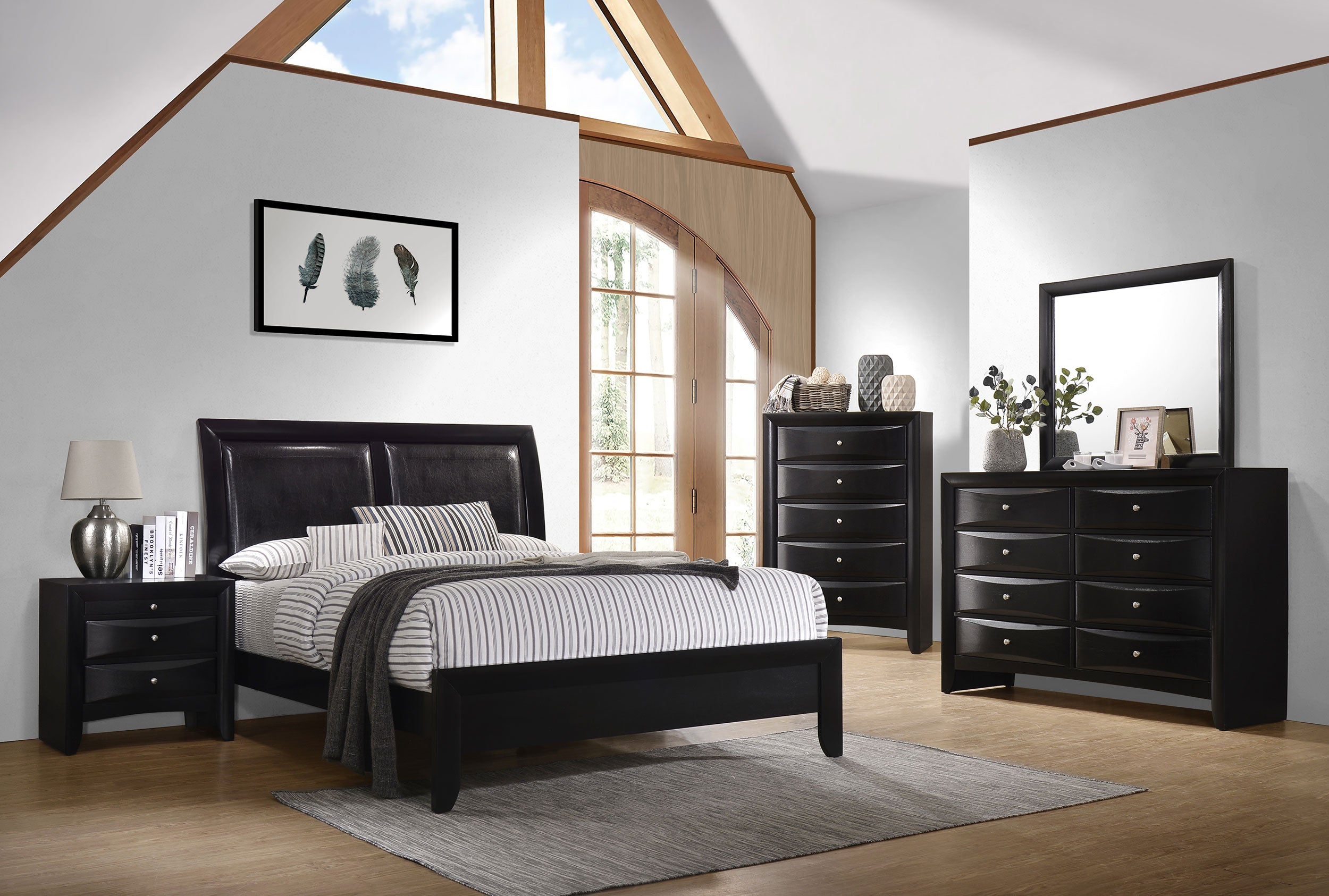 Briana Dresser Mirror Black — view 5