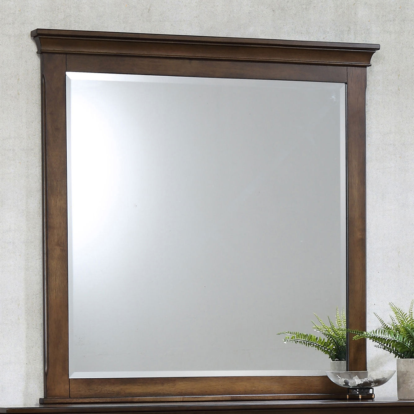 Franco Dresser Mirror Burnished Oak — view 2
