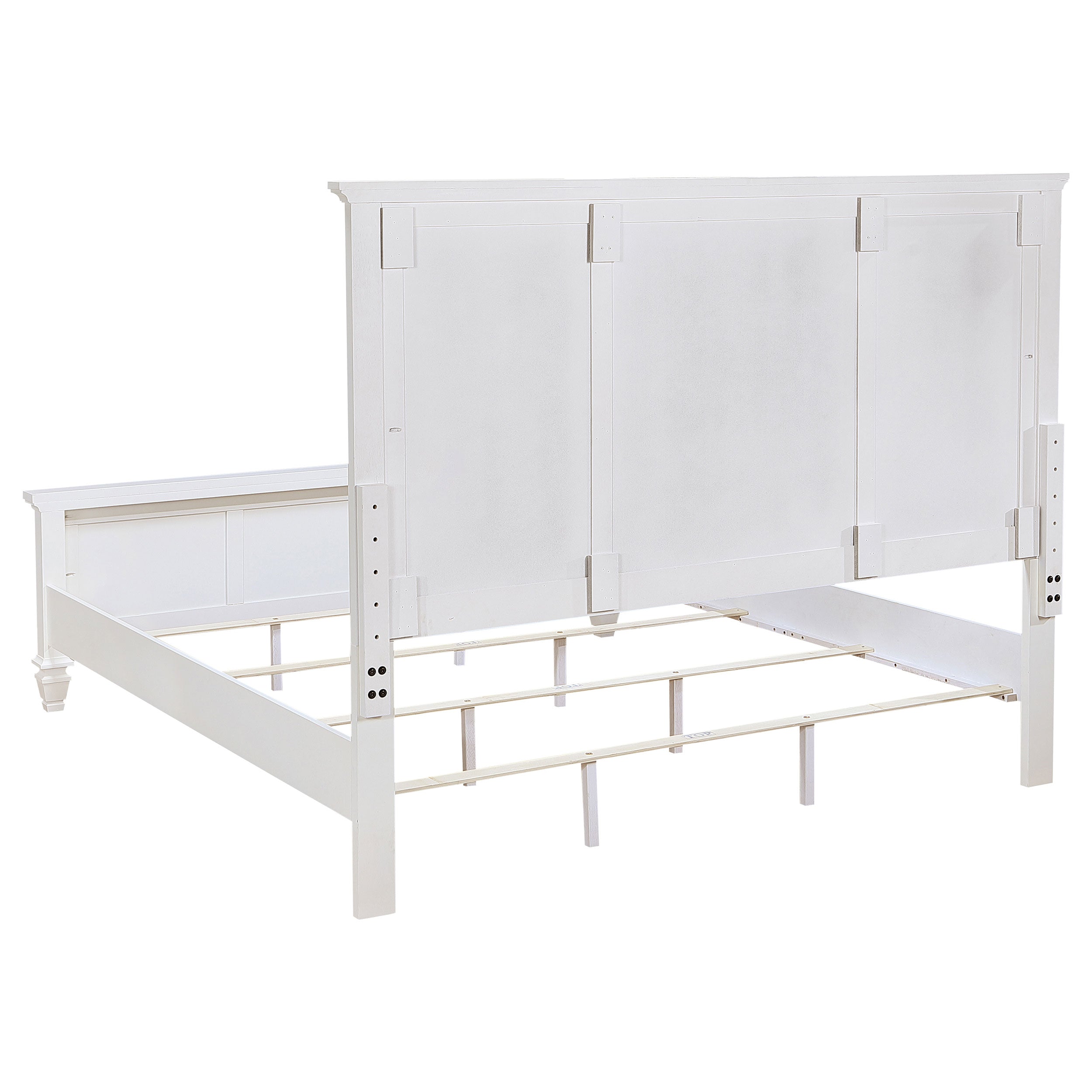 Sandy Beach 4-piece Eastern King Bedroom Set Cream White — view 4