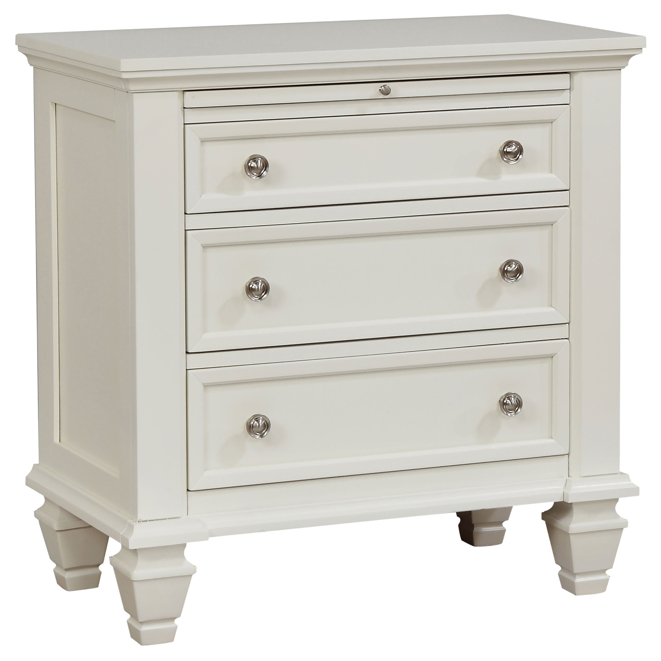 Sandy Beach 4-piece Eastern King Bedroom Set Cream White — view 5