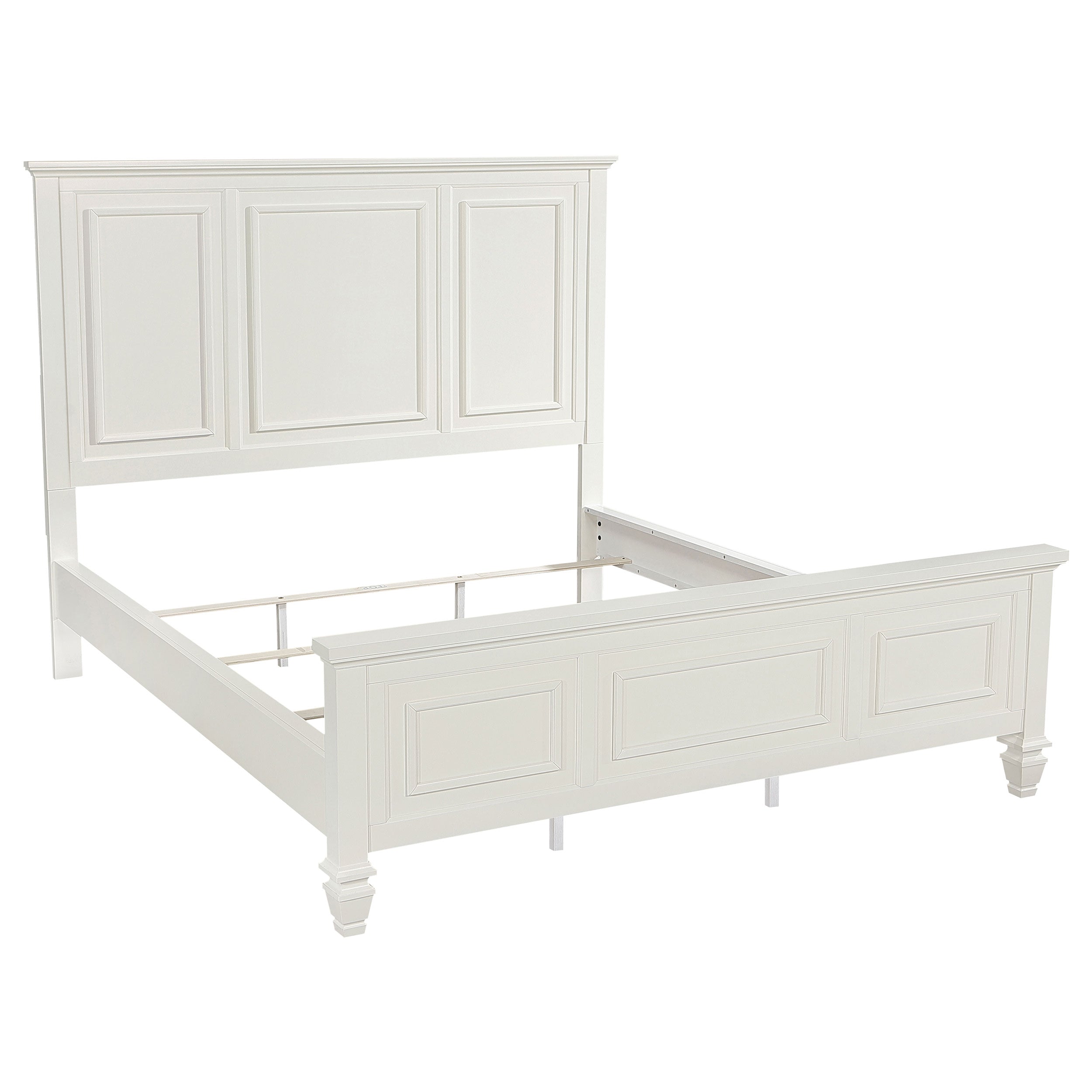 Sandy Beach 5-piece California King Bedroom Set Cream White — view 3