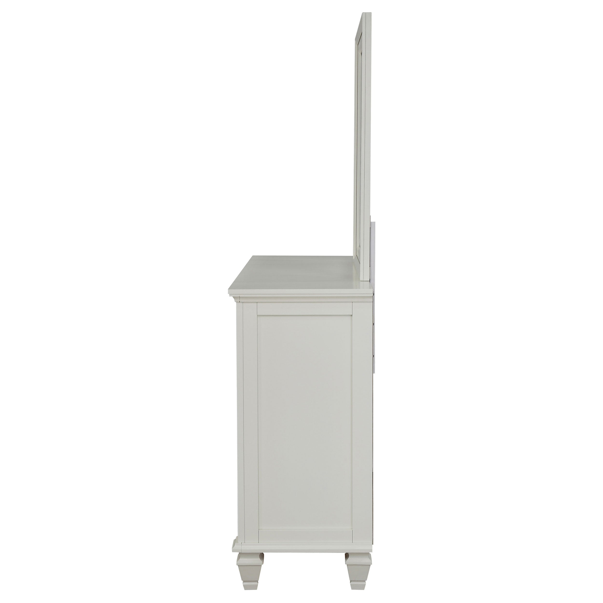 Sandy Beach 11-drawer Dresser with Mirror Cream White — view 5