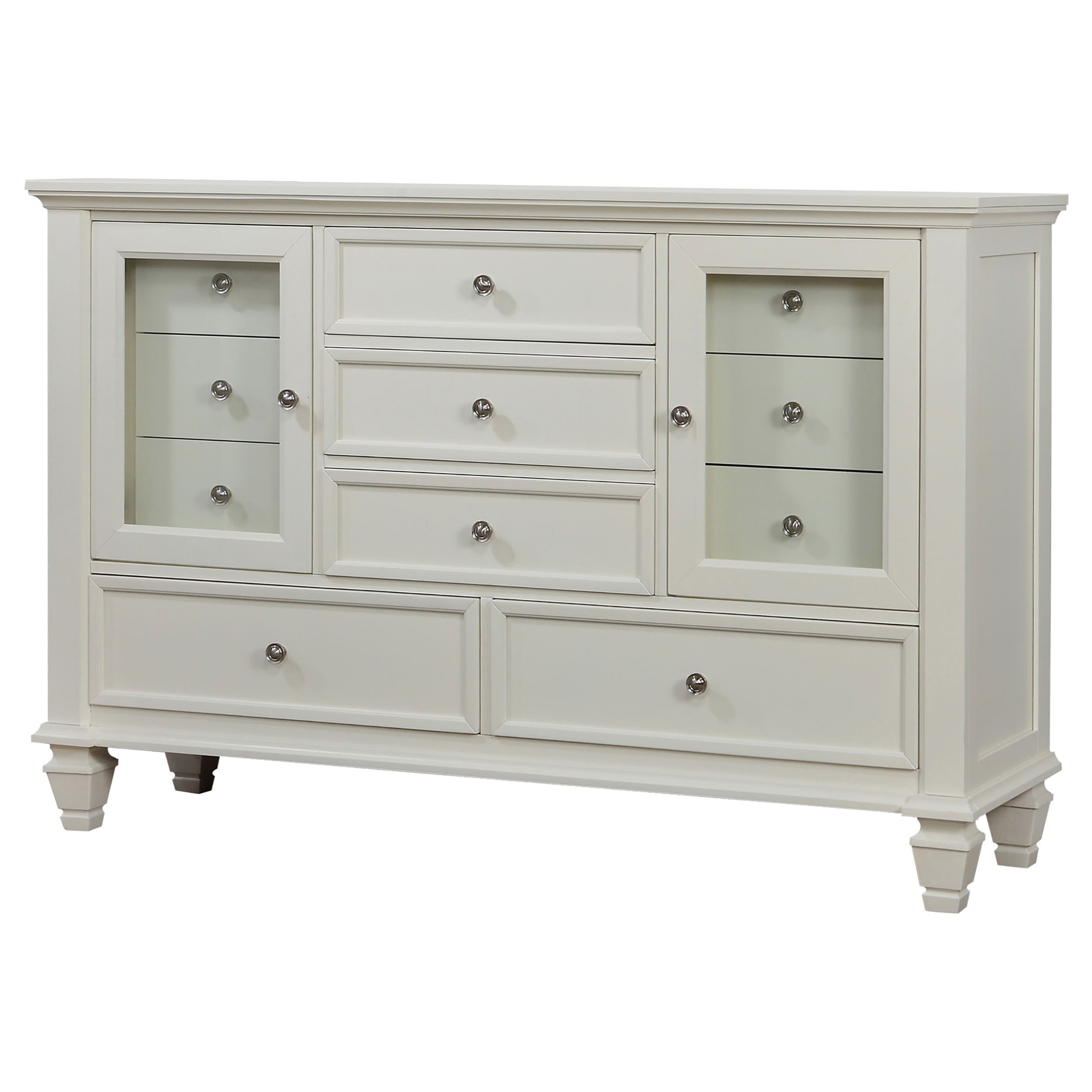 Sandy Beach 11-drawer Dresser Cream White — view 4