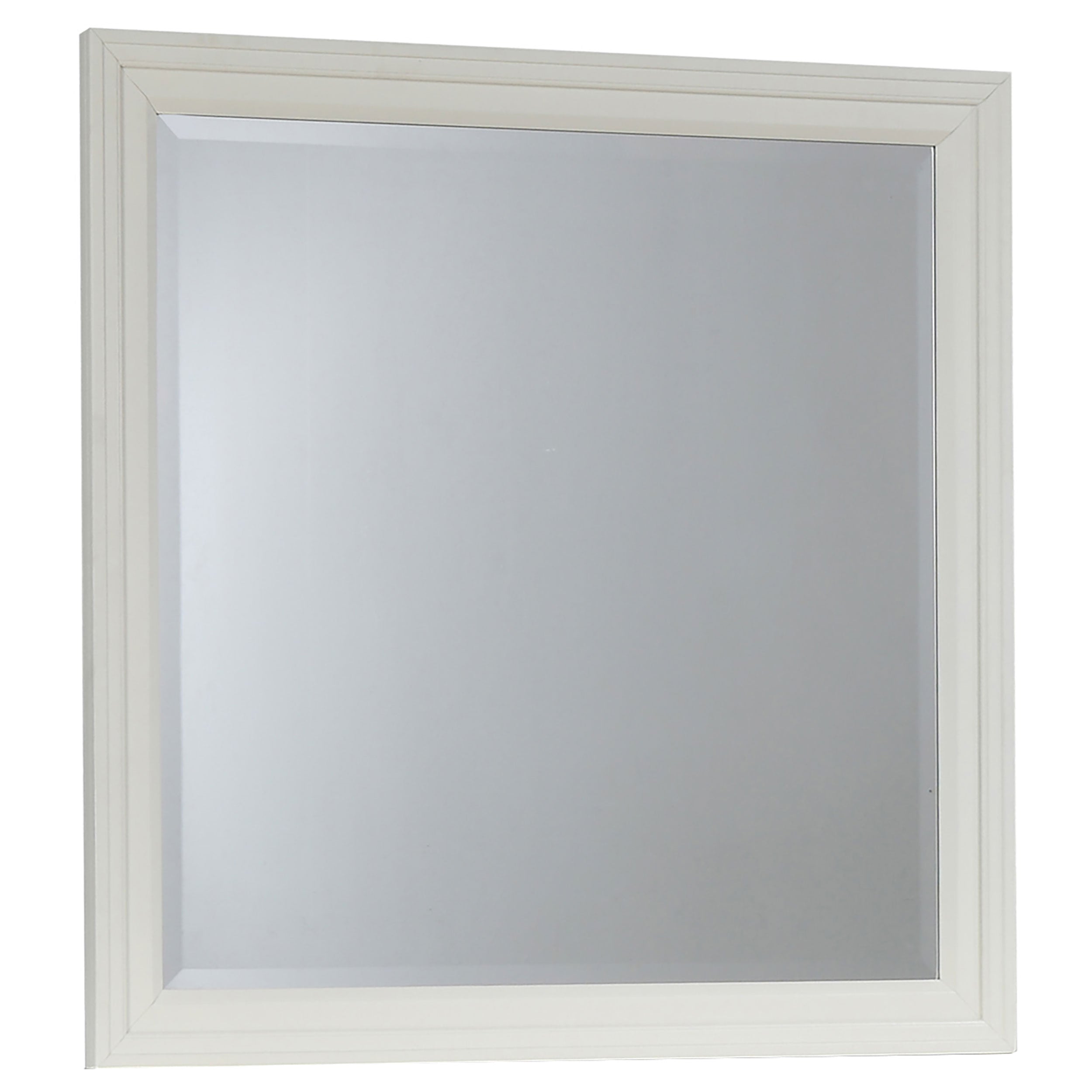 Sandy Beach Dresser Mirror Cream White — view 1