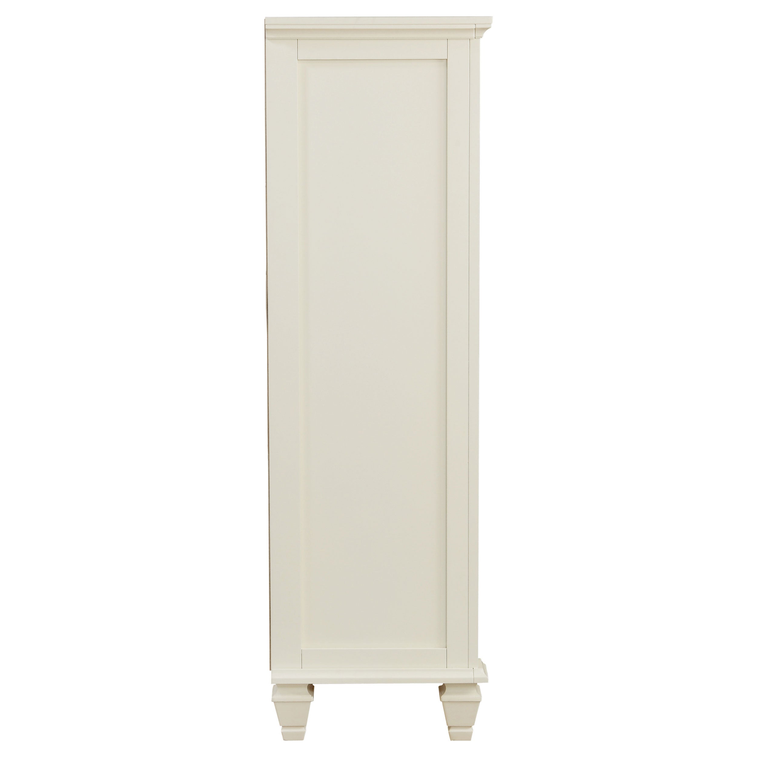 Sandy Beach 5-drawer Bedroom Chest Cream White — view 9