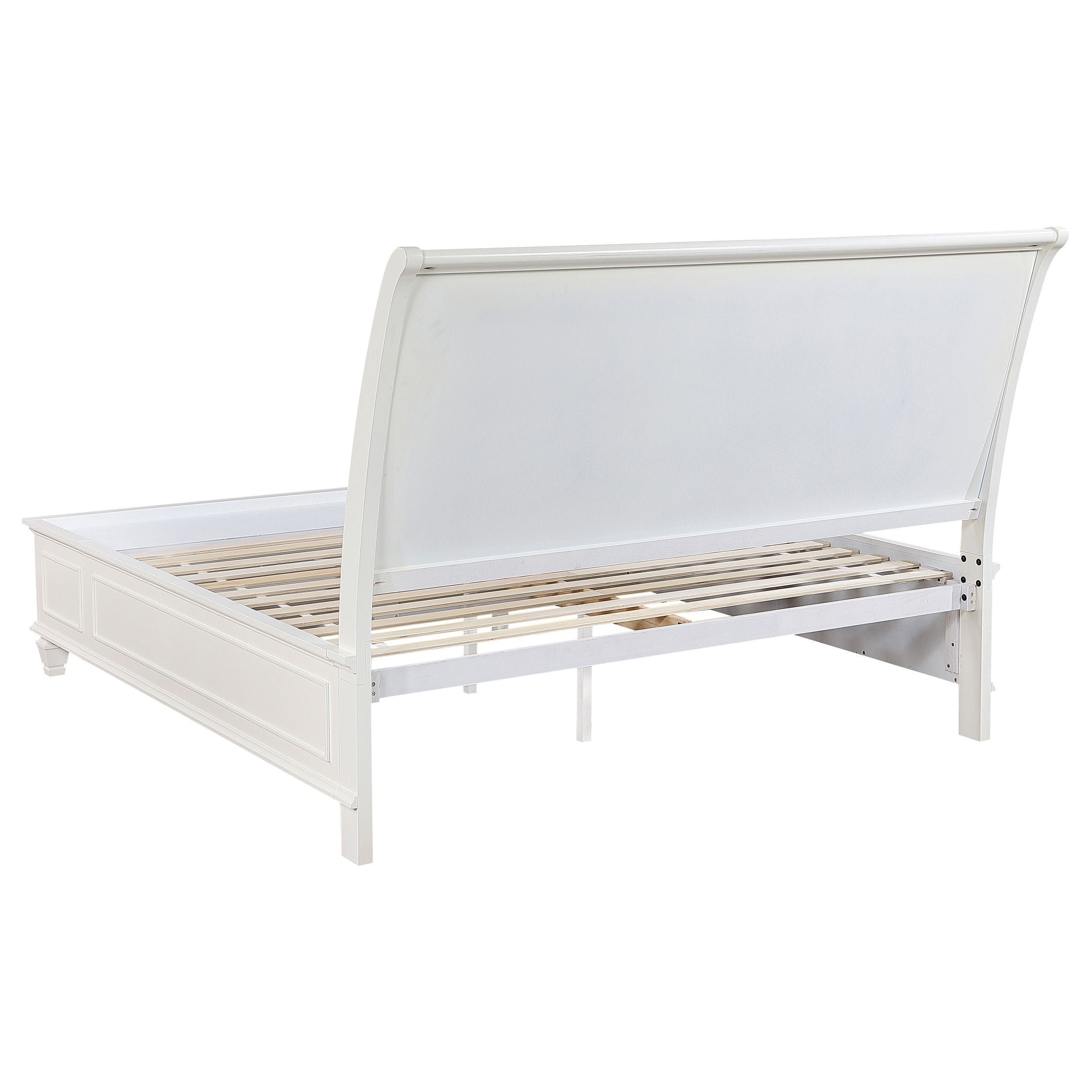 Sandy Beach 5-piece Eastern King Bedroom Set Cream White — view 4