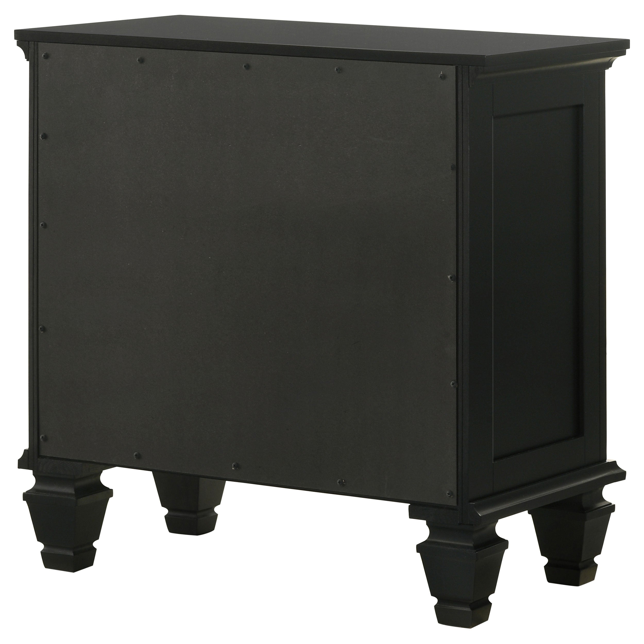 Sandy Beach 3-drawer Nightstand Black — view 9