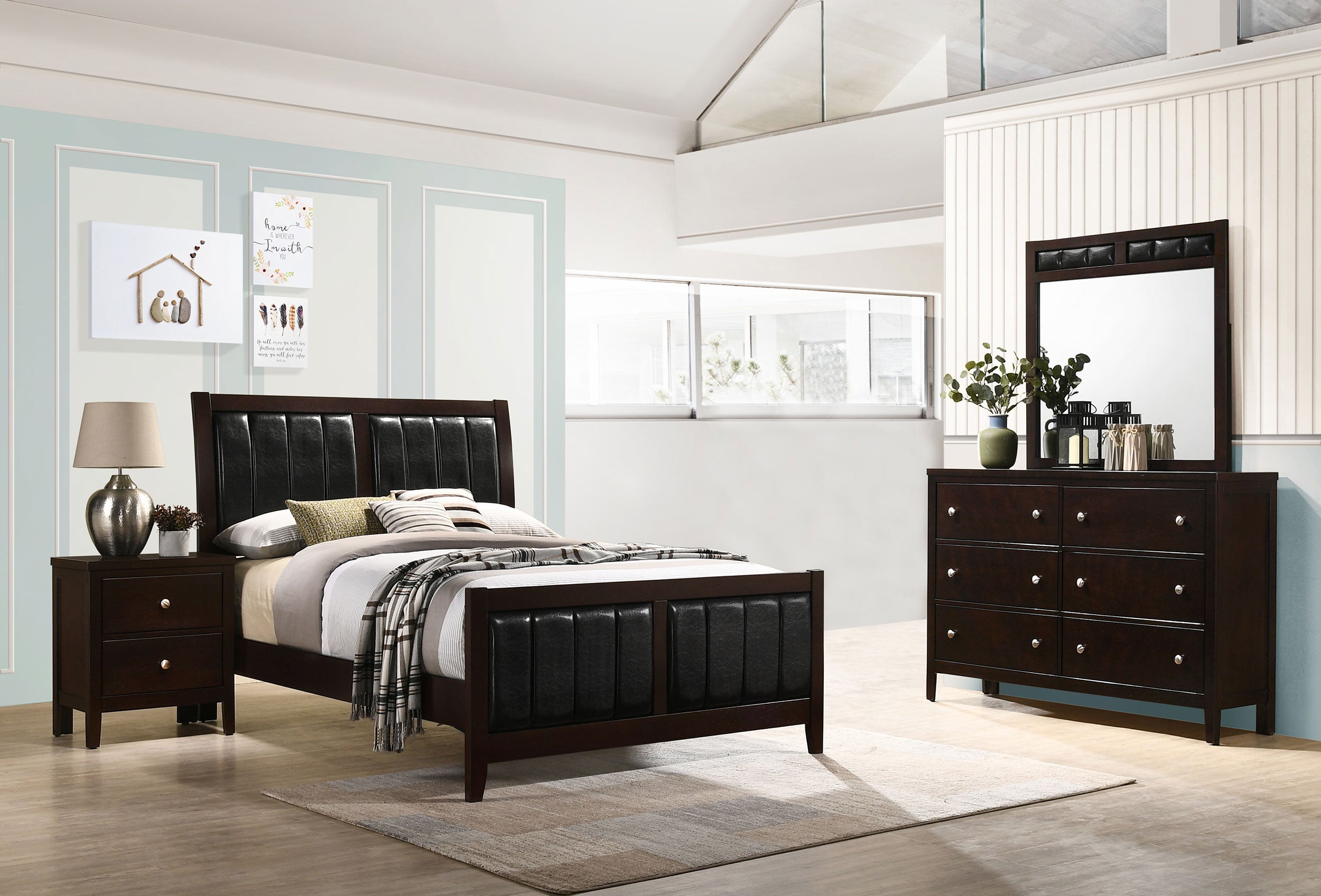 Carlton 4-piece Full Bedroom Set Cappuccino — view 1