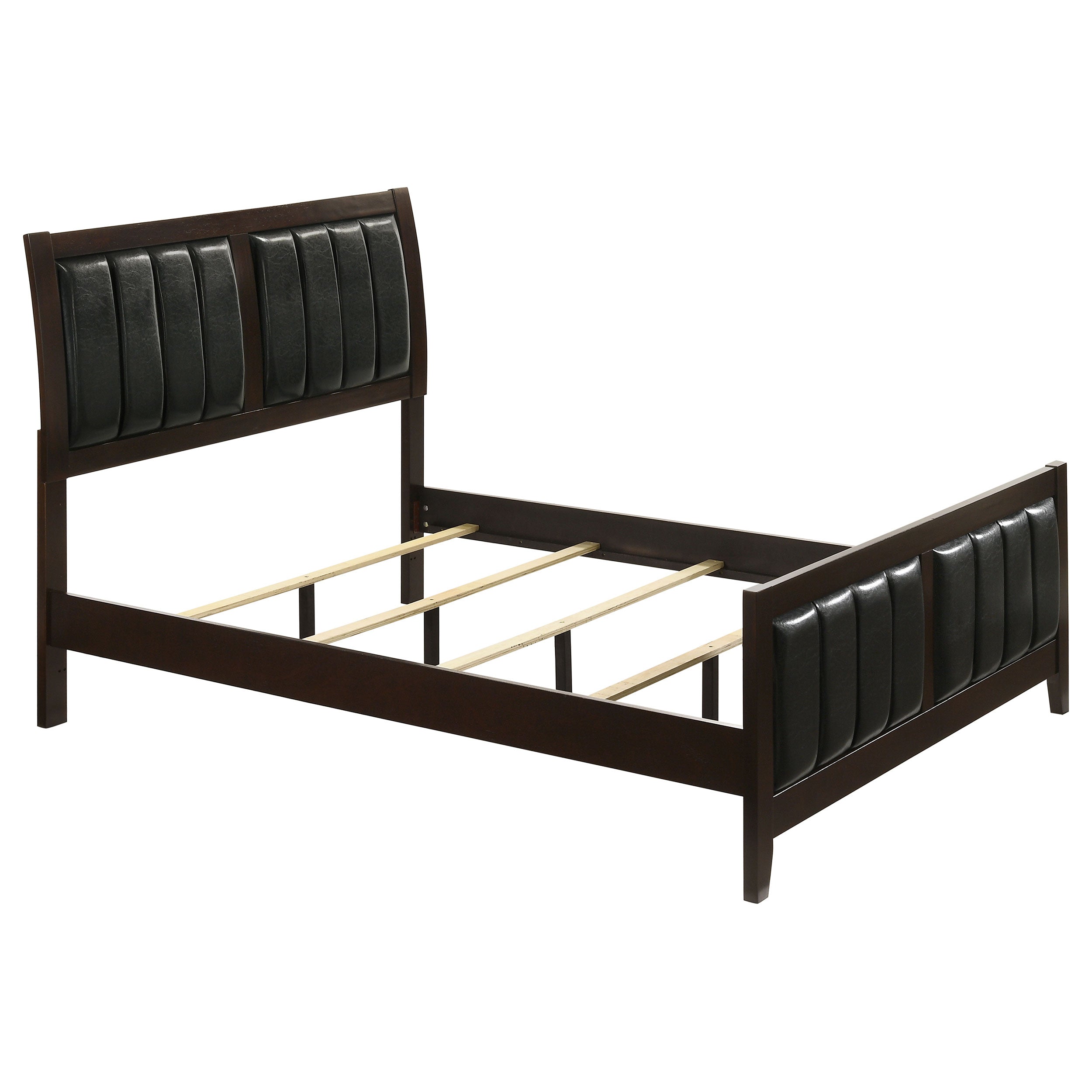 Carlton Wood Full Panel Bed Cappuccino — view 1