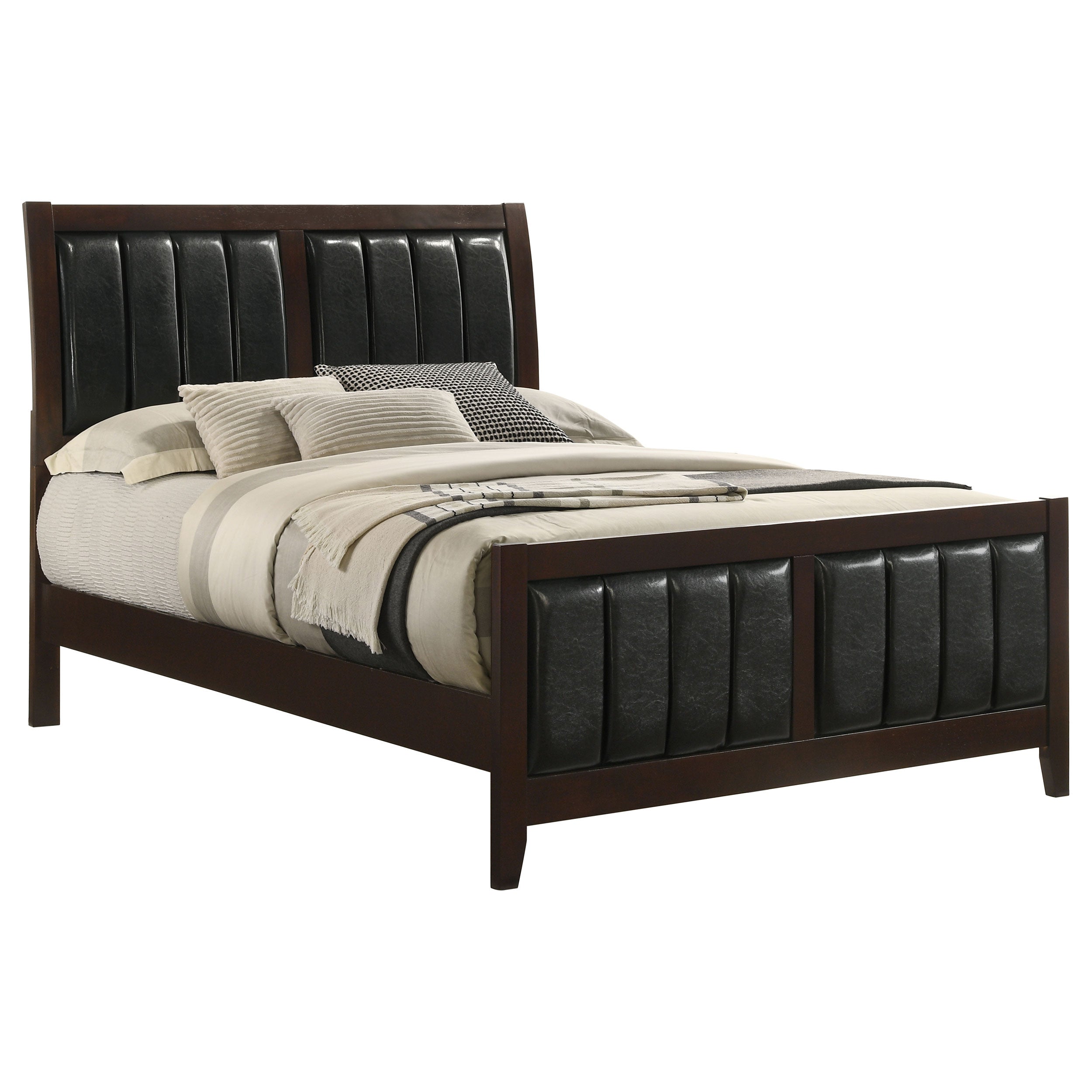 Carlton Wood Full Panel Bed Cappuccino — view 3