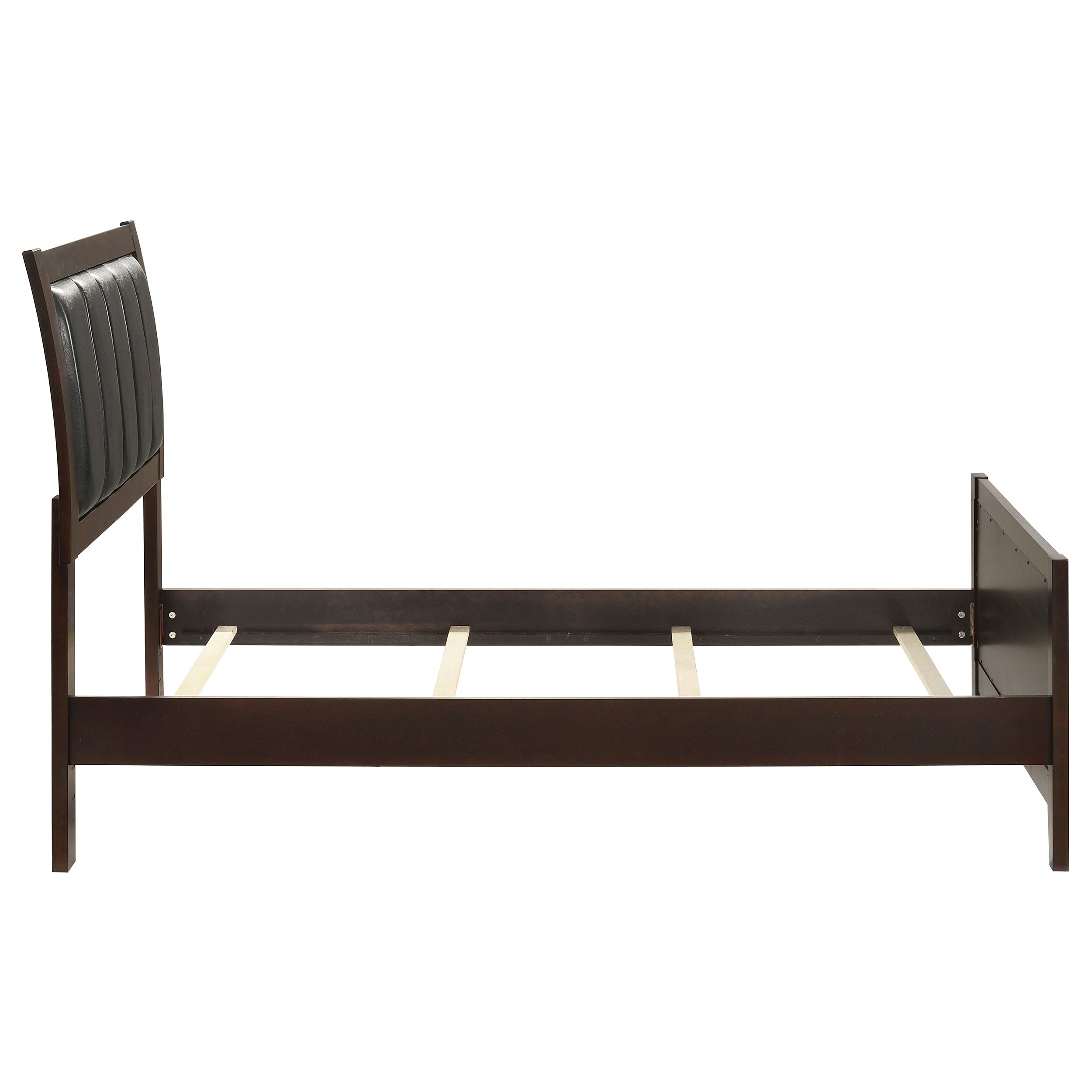 Carlton Wood Twin Panel Bed Cappuccino — view 6