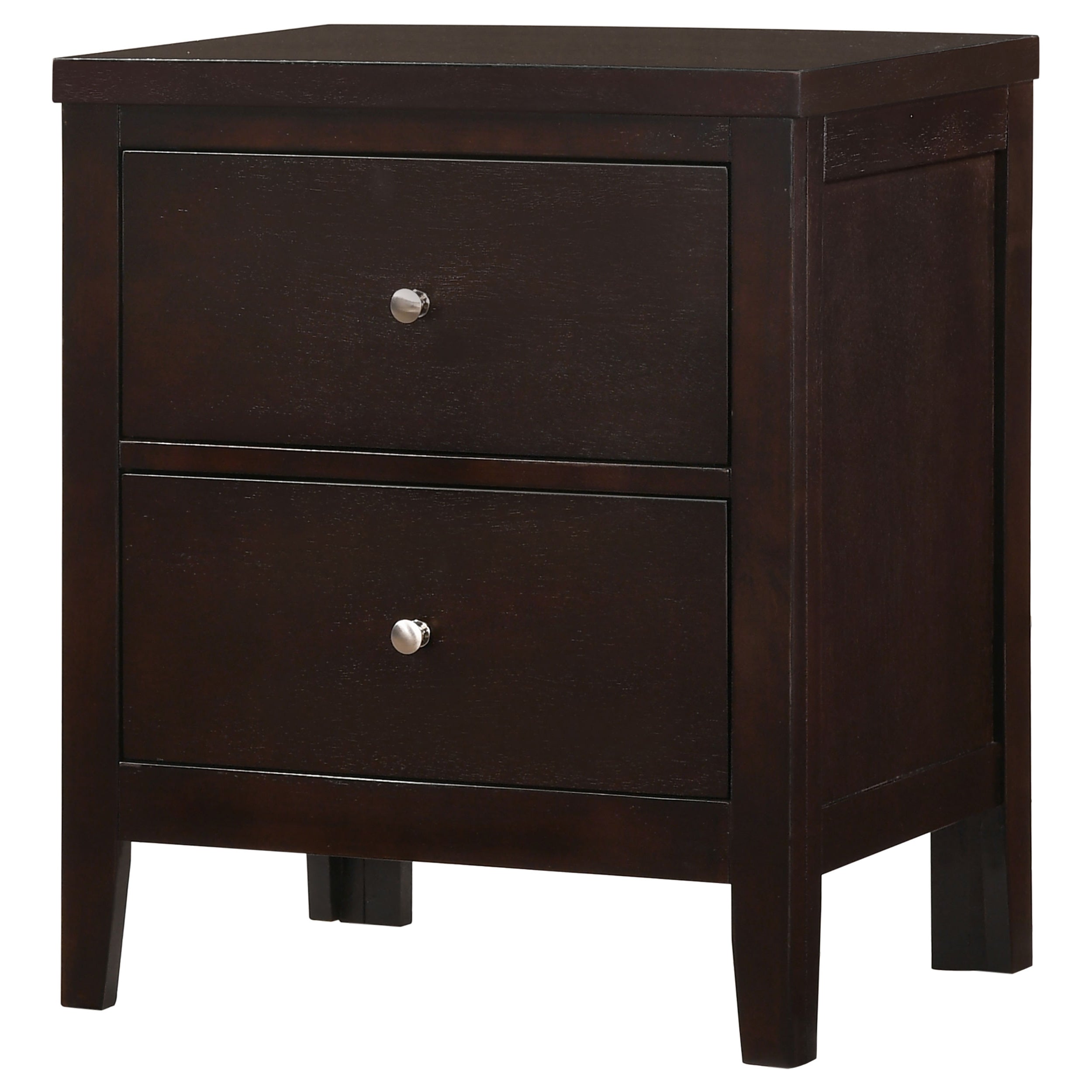 Carlton 2-drawer Nightstand Cappuccino — view 4