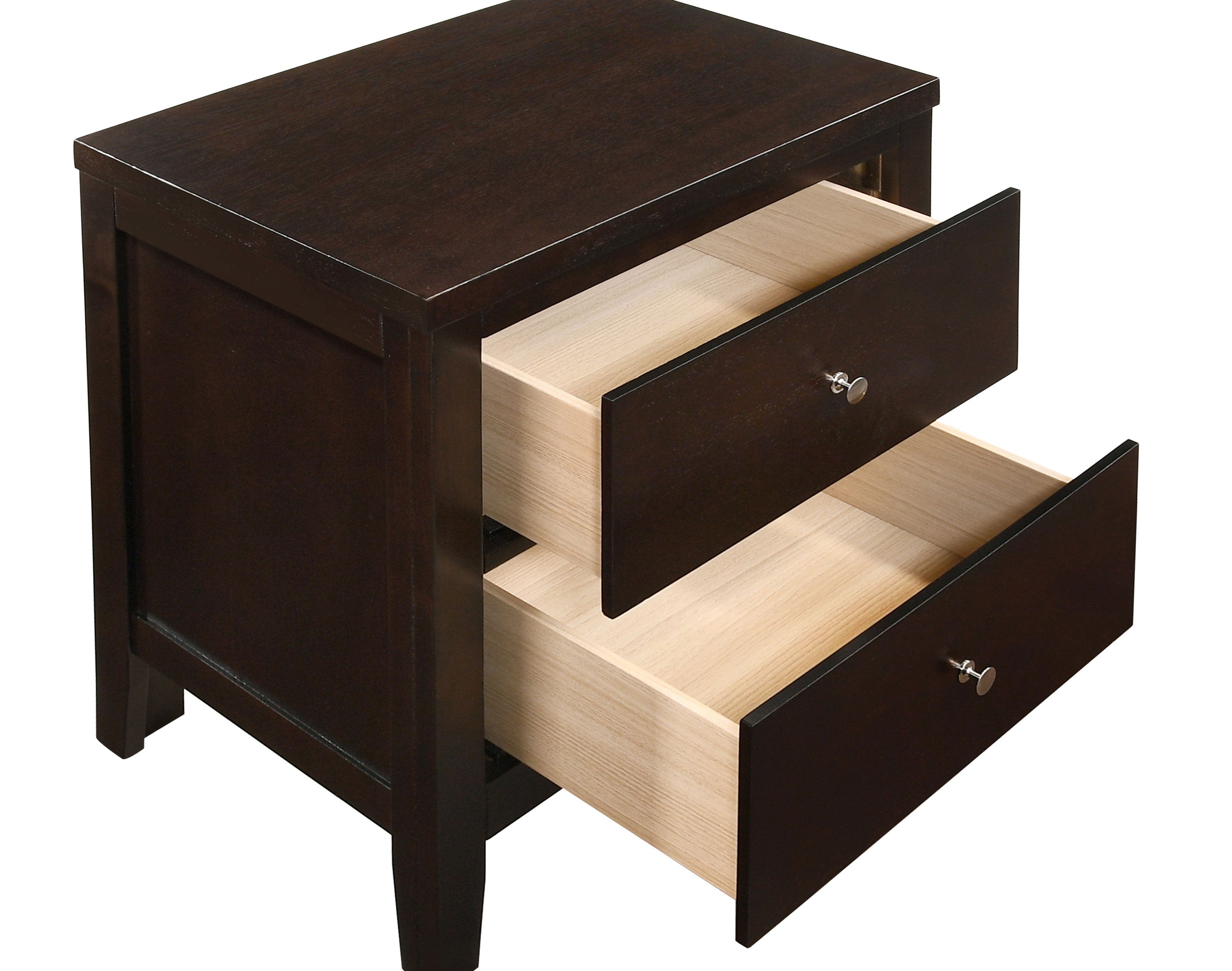 Carlton 2-drawer Nightstand Cappuccino — view 10