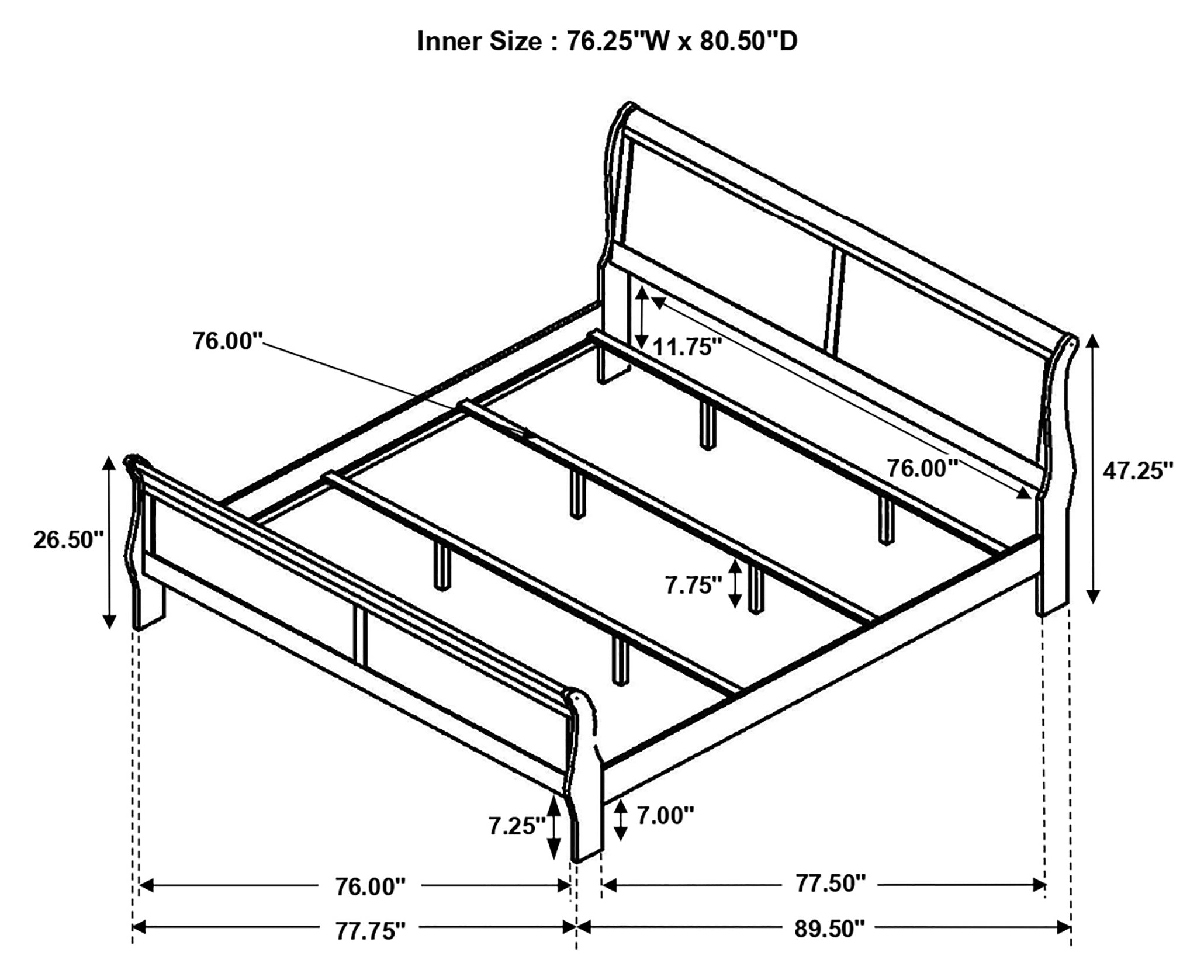 Louis Philippe 4-piece Eastern King Bedroom Set Cappuccino — view 14
