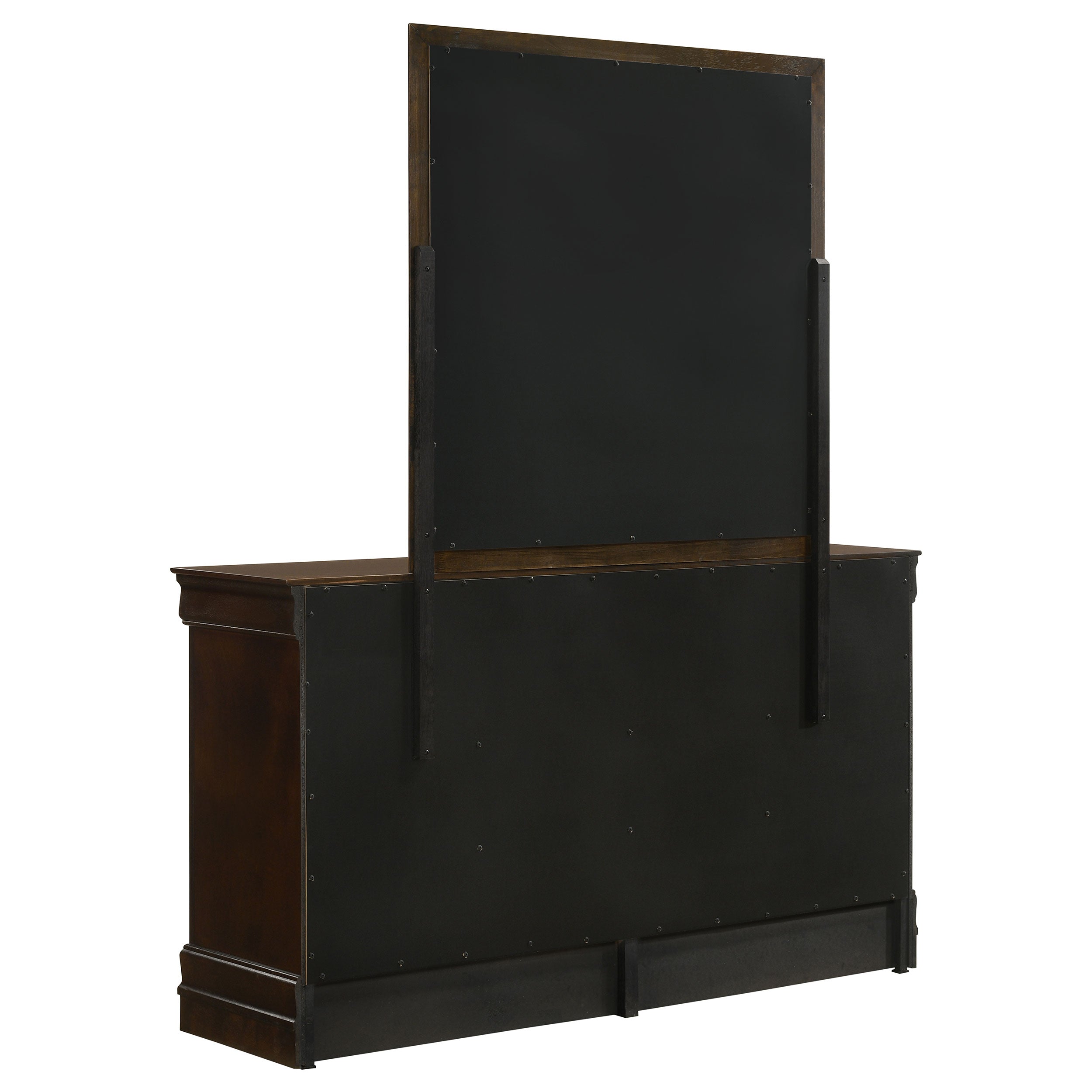 Louis Philippe 6-drawer Dresser with Mirror Cappuccino — view 6