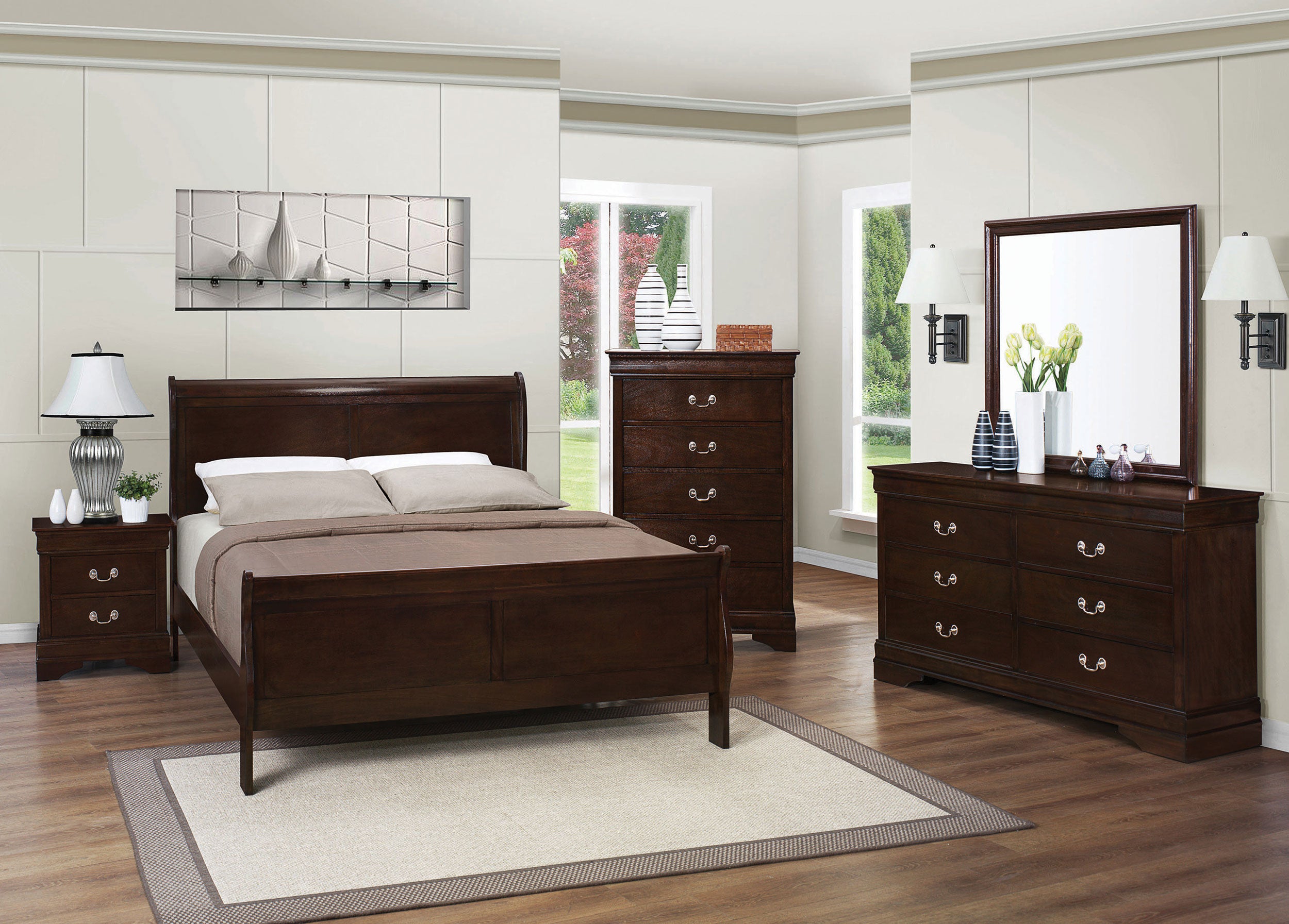 Louis Philippe 6-drawer Dresser Cappuccino — view 12