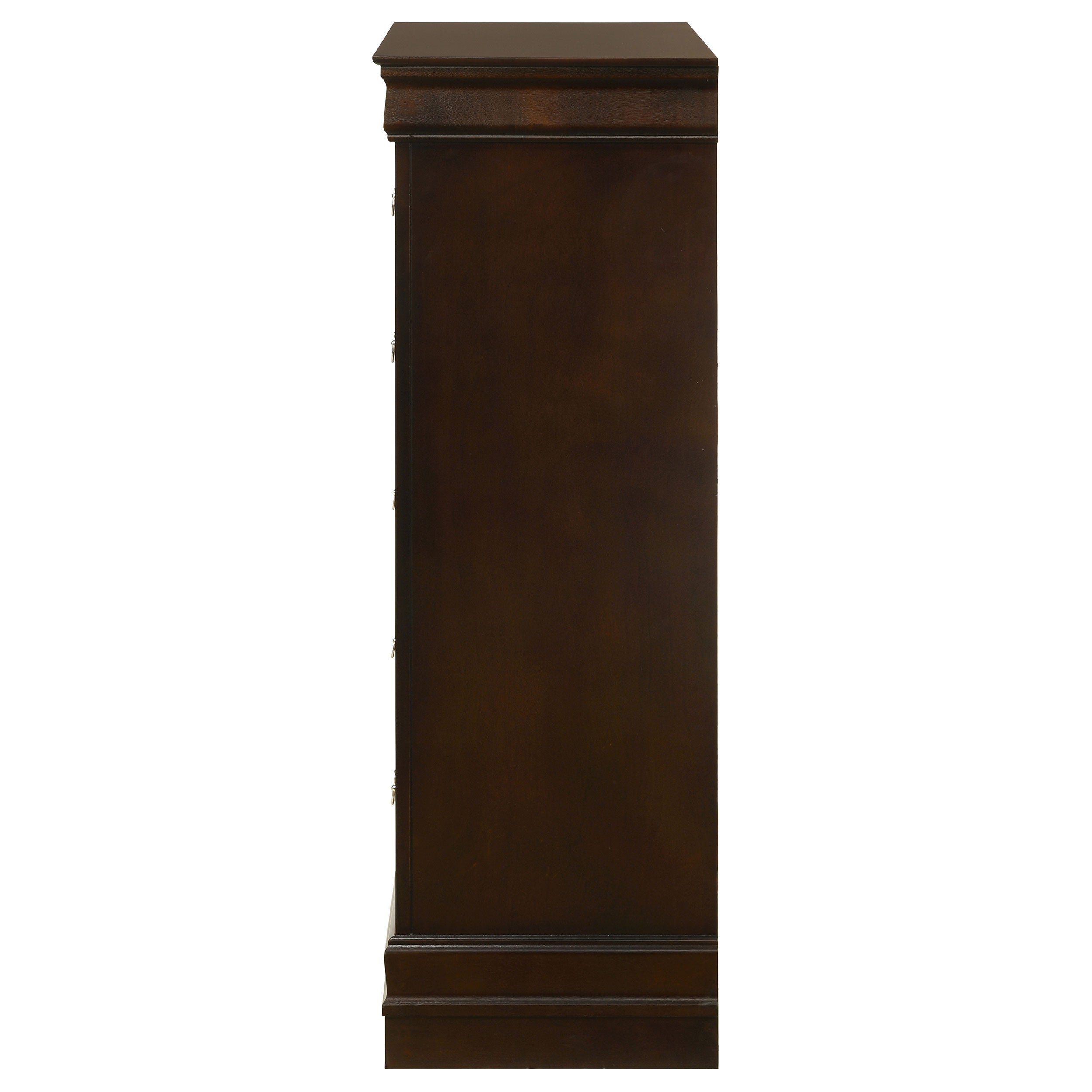 Louis Philippe 5-drawer Bedroom Chest Cappuccino — view 5