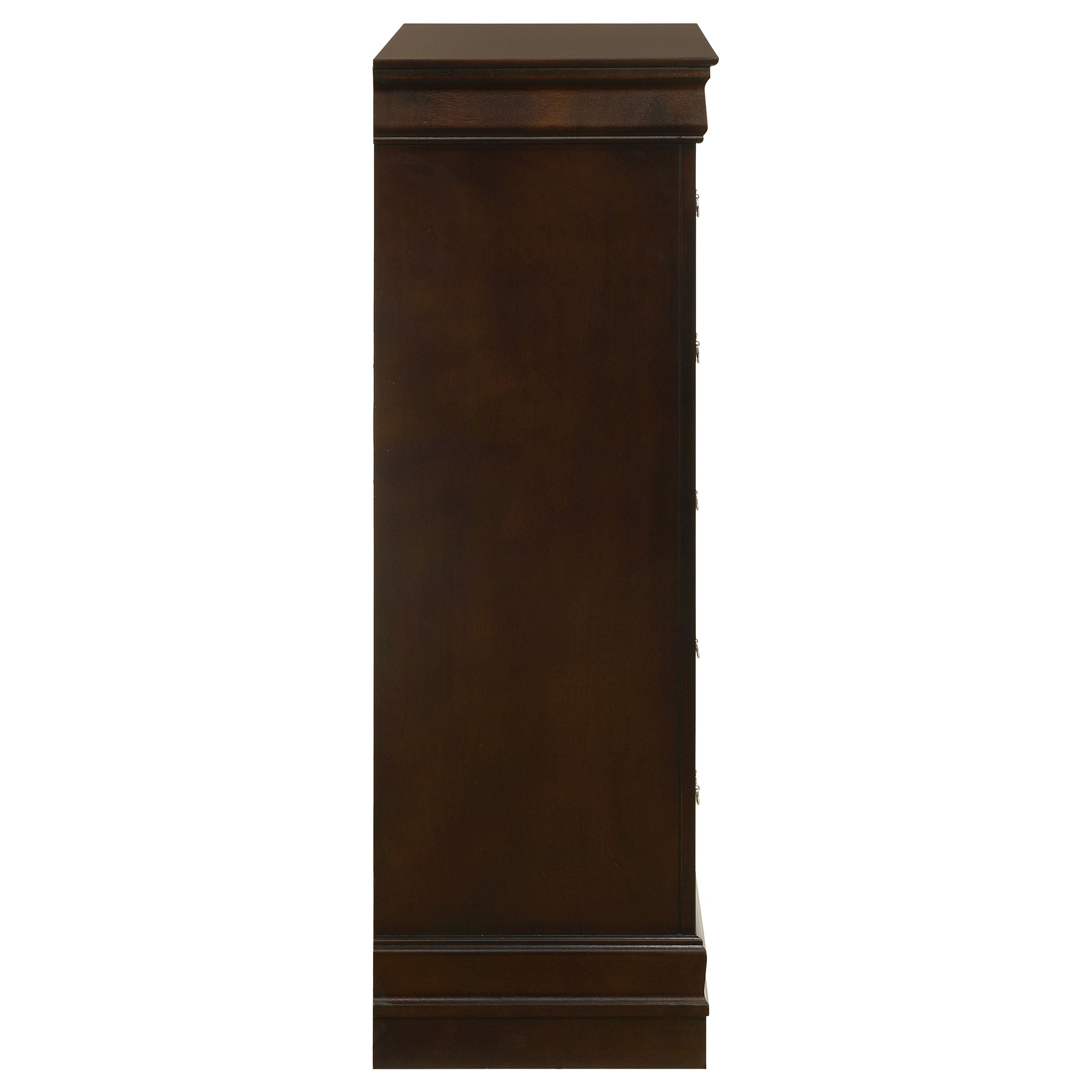 Louis Philippe 5-drawer Bedroom Chest Cappuccino — view 9