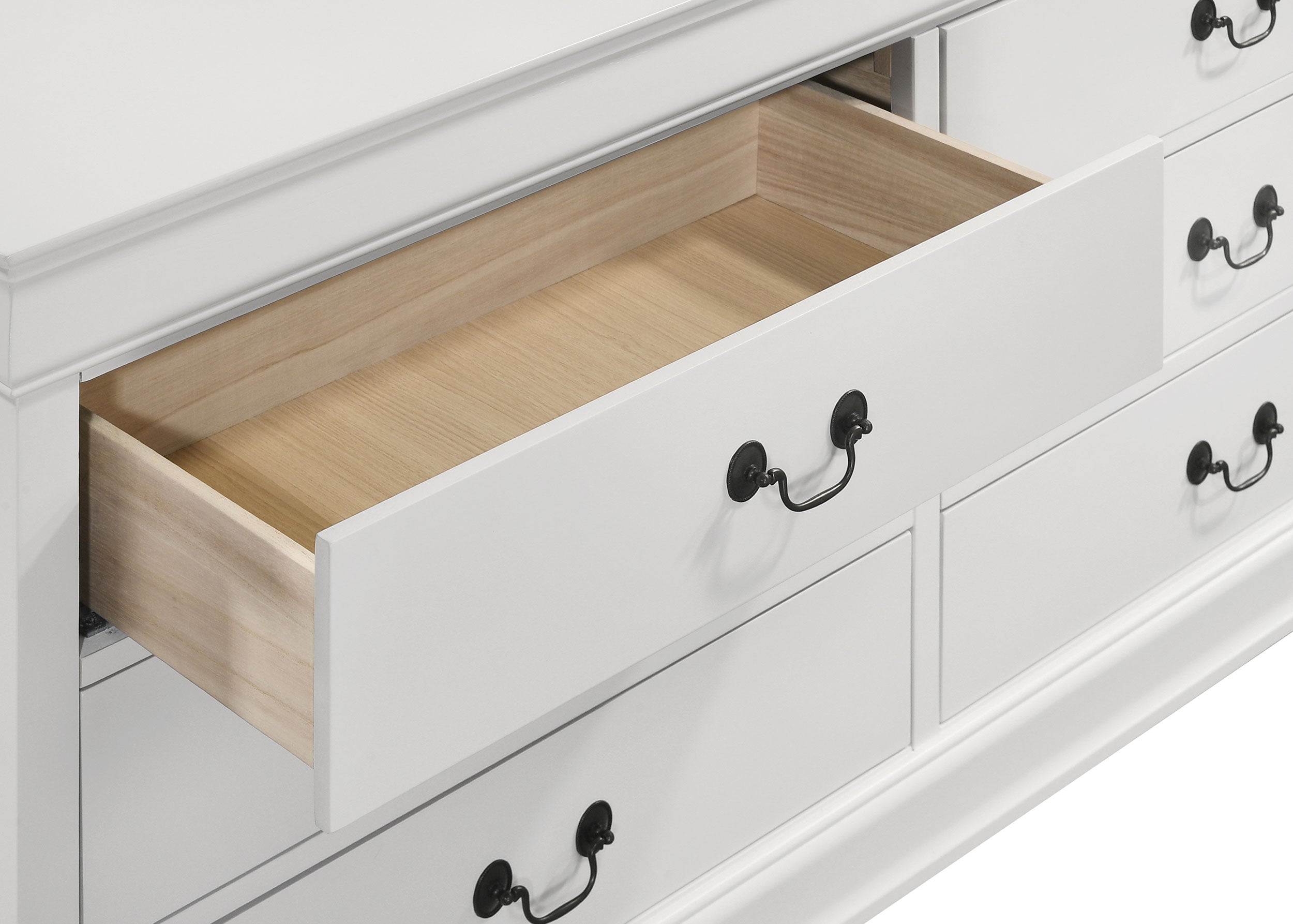 Louis Philippe 4-piece Full Bedroom Set White — view 12