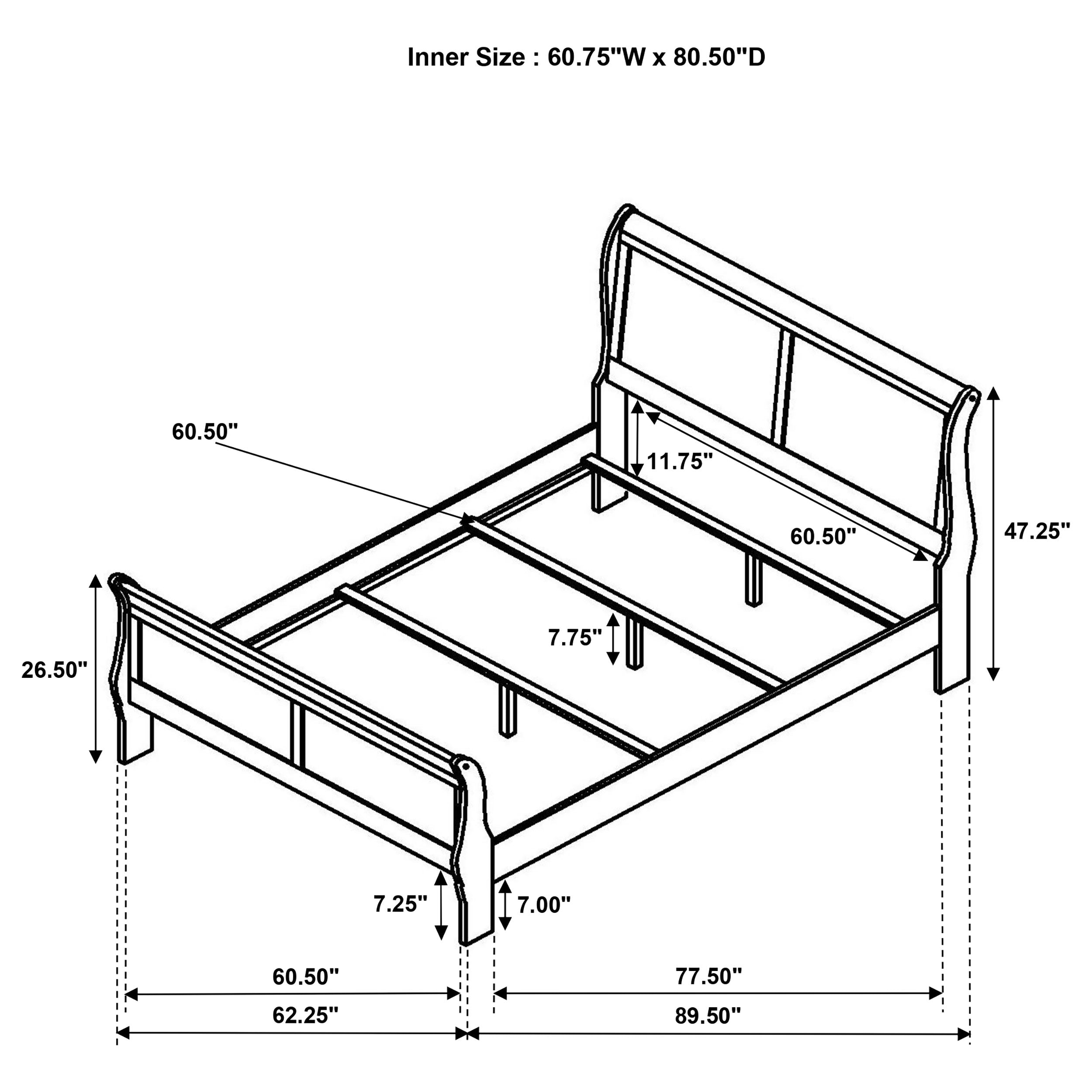 Louis Philippe 4-piece Queen Bedroom Set White — view 15