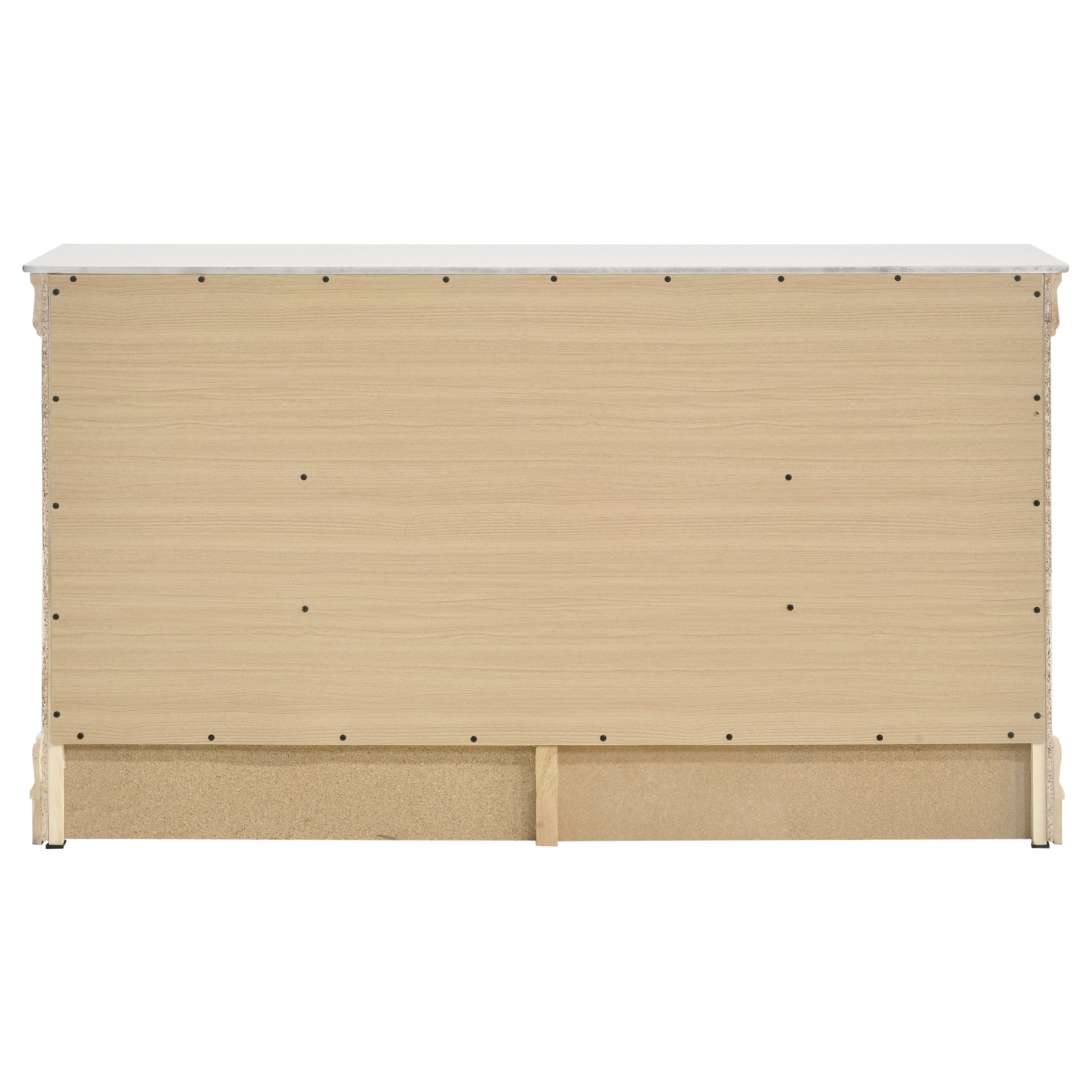Louis Philippe 6-drawer Dresser White — view 7